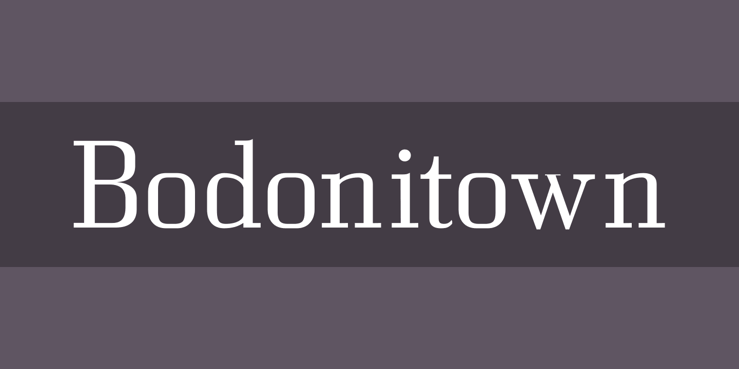 Шрифт Bodonitown